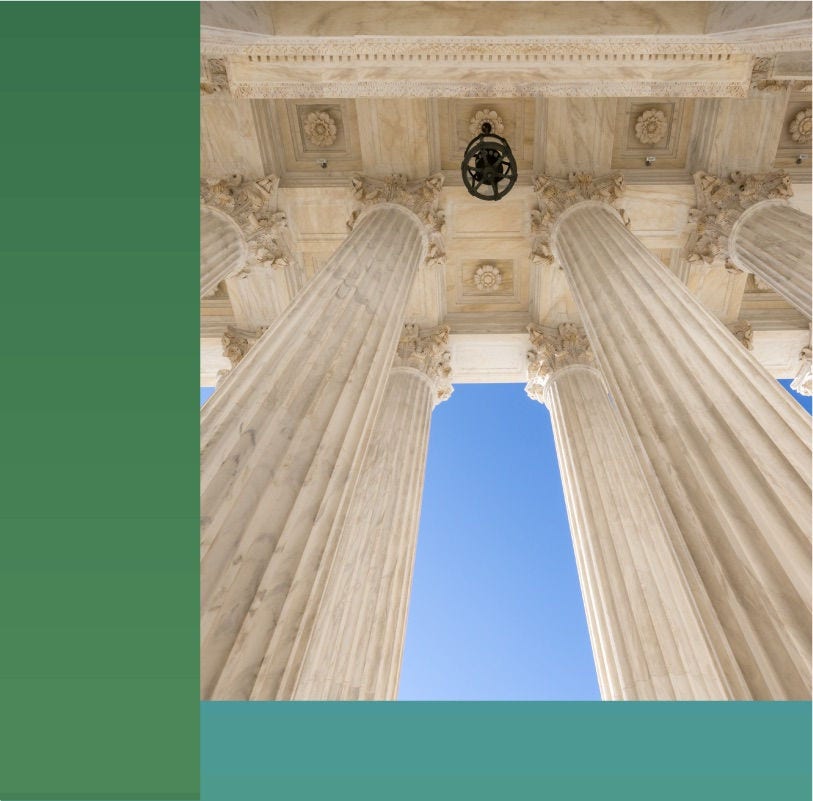 Courthouse columns and roof